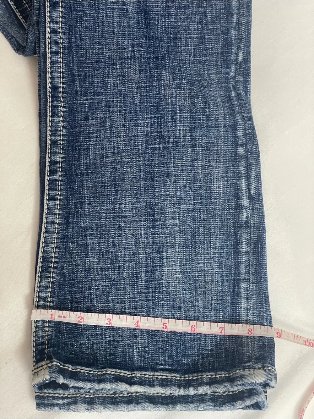 Miss Me Women’s Light Blue Mid-Rise Tailored Boot Jeans Size 30 - Picture 11 of 16